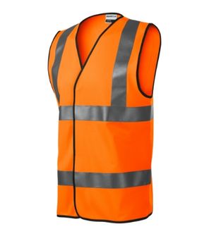 Rimeck HV Bright reflexní bezpečnostní vesta, fluorescenční oranžová