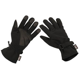 Profesionální softshellové rukavice MFH, černé
