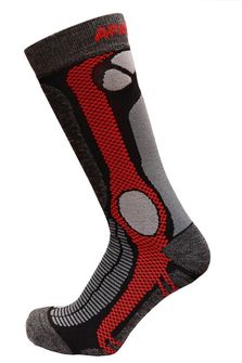 SherpaX/ApasoX Marmolada ponožky hrubé červené