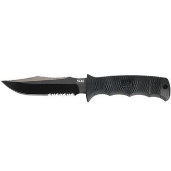 SOG Pevný nůž SEAL PUP ELITE - KYDEX SHEATH - Black TINI, Partially Serrated