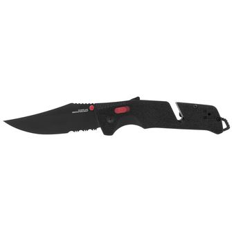 SOG Zavírací nůž TRIDENT AT - Black & Red - Partially Serrated