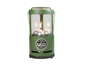 UCO Přenosná lucerna na 3 svíčky, zelená