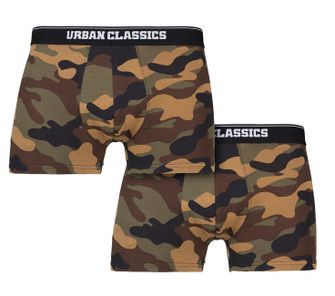 Urban Classics pánské boxerky 2-pack, wood camo