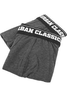 Urban Classics pánské boxerky double pack, šedé