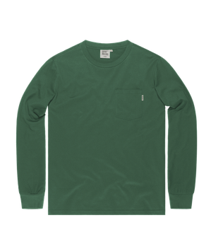 Vintage Industries Košile s dlouhým rukávem Grant pocket, jasně zelená