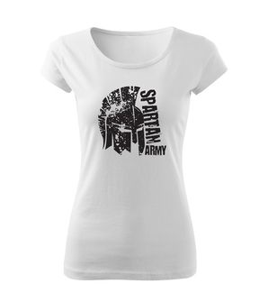 DRAGOWA dámske krátke tričko León, bílá 150g/m2