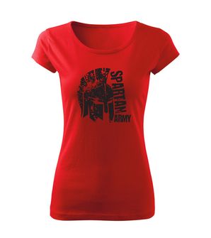 DRAGOWA dámske krátke tričko León, červená 150g/m2
