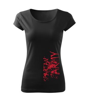 DRAGOWA dámske krátke tričko RedWar, černá 150g/m2