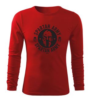 DRAGOWA Fit-T tričko s dlouhým rukávem Archelaos, červená 160g / m2