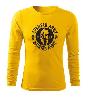 DRAGOWA Fit-T tričko s dlouhým rukávem Archelaos, žlutá 160g / m2