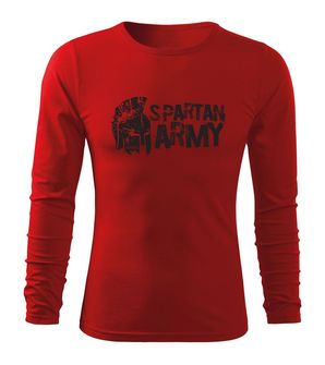 DRAGOWA Fit-T tričko s dlouhým rukávem Aristón, červená 160g / m2