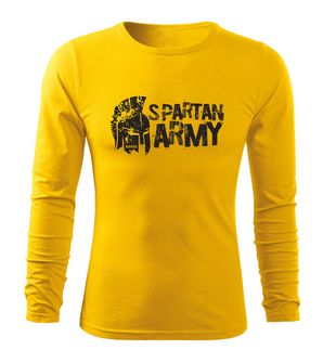 DRAGOWA Fit-T tričko s dlouhým rukávem Aristón, žlutá 160g / m2