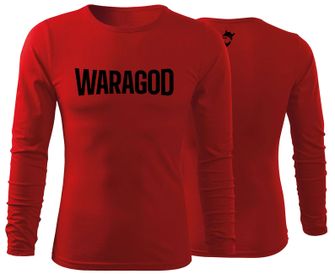 WARAGOD Fit-T tričko s dlouhým rukávem FastMERCH, červená 160g/m2