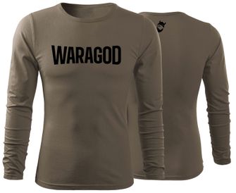 WARAGOD Fit-T tričko s dlouhým rukávem FastMERCH, olivová 160g/m2