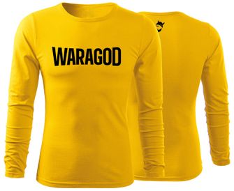 WARAGOD Fit-T tričko s dlouhým rukávem FastMERCH, žlutá 160g/m2