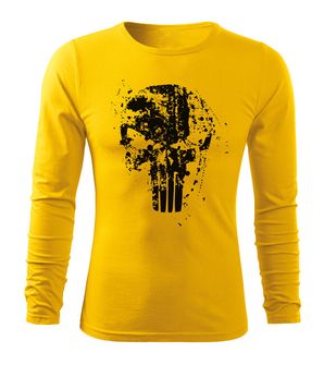 DRAGOWA Fit-T tričko s dlouhým rukávem Frank The Punisher, žlutá 160g / m2