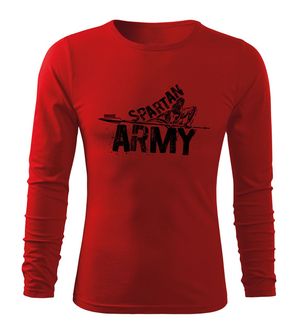 DRAGOWA Fit-T tričko s dlouhým rukávem Nabis, červená 160g / m2