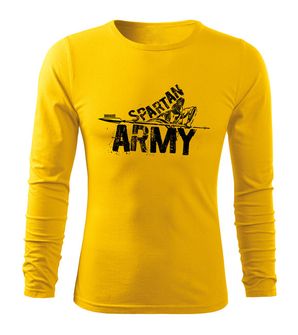 DRAGOWA Fit-T tričko s dlouhým rukávem Nabis, žlutá 160g / m2