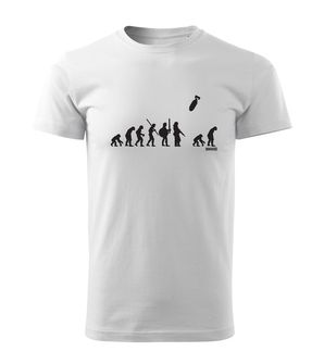 DRAGOWA krátké tričko evoluce, bílá 160g/m2