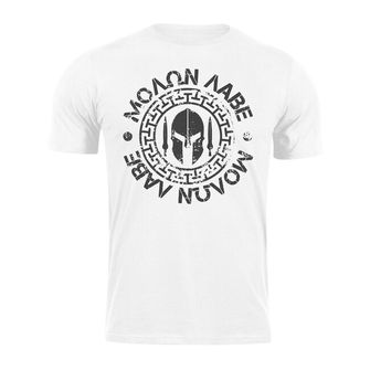 DRAGOWA krátké tričko Molon Labe, bílá 160g/m2