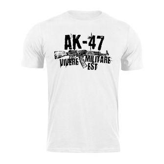 DRAGOWA krátké tričko Seneca AK-47, bílá 160g/m2