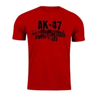 DRAGOWA krátké tričko Seneca AK-47, červená 160g/m2