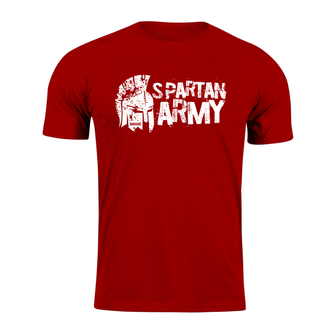 DRAGOWA krátké tričko spartan army Aristón, červená 160g/m2